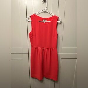 J. Crew Vibrant Coral Mini Dress
